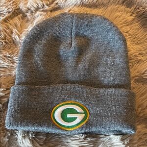 Gray Green Bay Packers Beanie